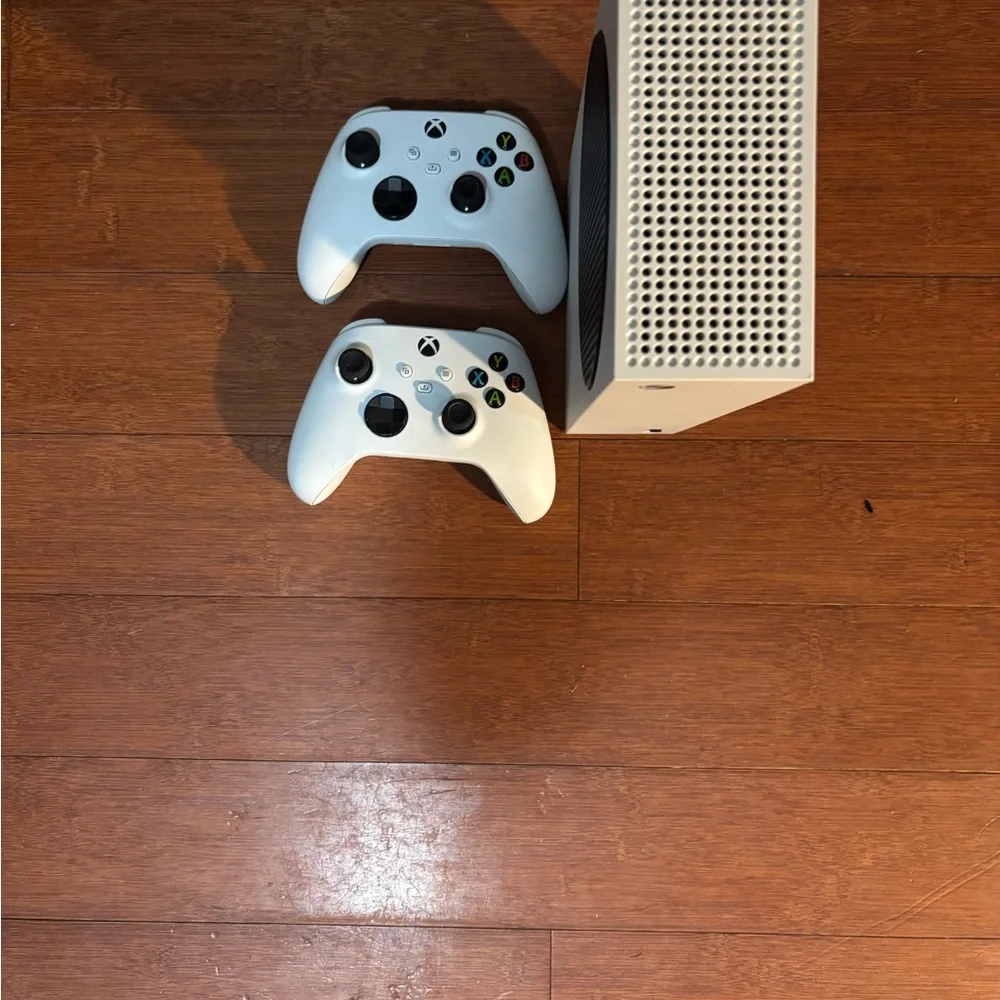 White Console with Controllers